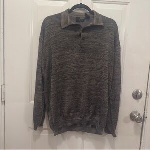 JF J.Ferrar Charcoal Knit Sweater